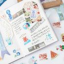 46pcs cute cartoon summer animals DIY Diary Craft Stickers Scrapbooking dRKES