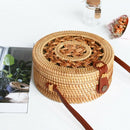 Round Straw Bag Ladies Handbags Bohemian Rattan Messenger Bag Hand-Woven Ro