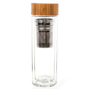 Travel Drinkware Portable Double Wall Glass Tea Bottle Tea Infuser Glass Tu