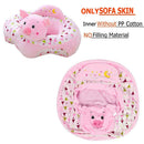 Floral Print Baby Sofa Cover Seat Support Learning To Sit Chair Case (F) A