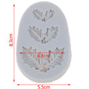 Cake Silicone Mold Christmas Holly  Fondant Chocolate Cookies Candy Molds To B&X