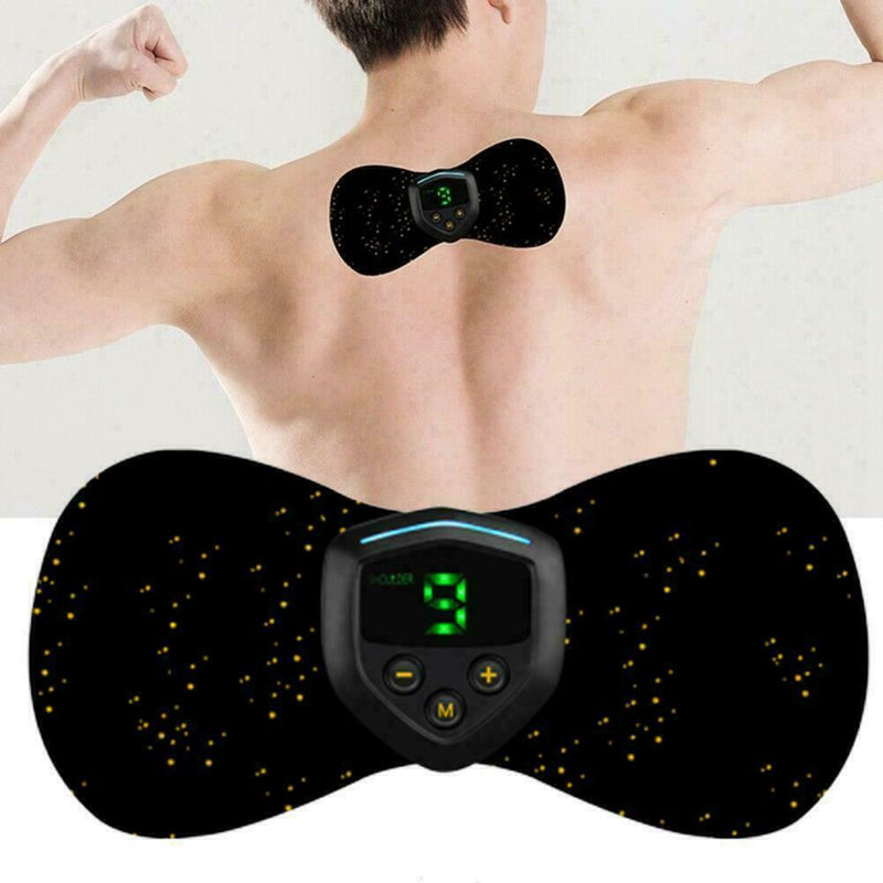 Mini Electric Massager Pad Shoulder Neck Cervical Vertebra Massage Arm Wais I4J5
