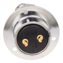 2-Pin Waterproof Electrical Deck Plug Circular Cable Connector 400V 25A