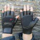 Men's Soft PU Leather Driving Motorcycle Biker Fingerless Gift Gloves F3M0