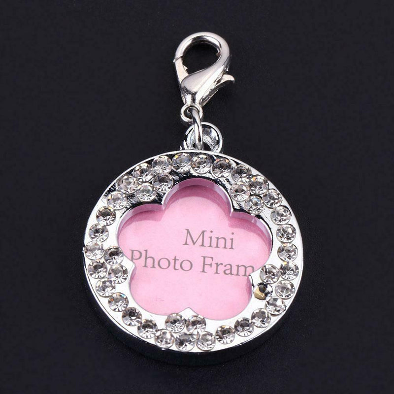 Pet Dog Flower Blossom Alloy Name Card Anti Lost Dog ID Address Name Label A