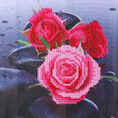 5D Rose DIY Diamond Painting Cross Stitch Needlework Home Decor Craft