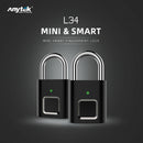 Anytek L34 Smart Fingerprint Padlock USB Rechargeable Door Suitcase Lock