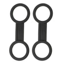 2 Pieces Snorkel Strap Keeper Lock Kit Clip Diving Accessories Silicone