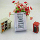 Portable 7 Day Weekly Pill Box Medicine Storage Tablet Cases Organizer