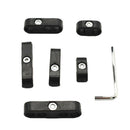 Black Car Spark Plug Wire Cable Divider 7/8mm Universal For Chevy Ford Mopar