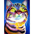Cat 5D DIY Full Round Diamond Painting Animal Rhinestones Drawings (B2452)
