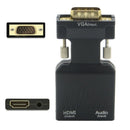 VGA Male to  HDMI Female with Audio Adapter Support 1080P Signal