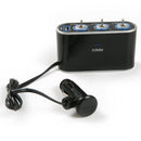 WF-0306 12V/24V In-Car USB Charger Triple Sockets Ciga-rette Lighter w/ Switch