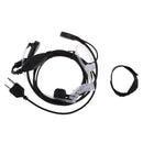 2Pin Throat Vibration Mic Headset Air Tube Earpiece for Midland G6/9