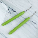 2x Soft Plastic Bending Handle Weave Handcraft Crochet Hooks Knitting Needles JR