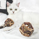 Matatabi Stick with Catnip Ball Organic Natural Plant Teeth Cleaning Chew  3C