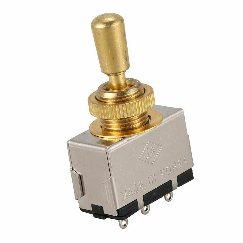 Metal Electric Guitar 3 Way Box Toggle Switch For Les Paul With Metal Tip (