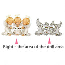 5D DIY Diamond Painting Three Little Angels Cross Stitch Embroidery Mosaic