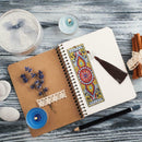 DIY Special Shaped Diamond Painting Leather Bookmark with Tassel Office Supplies