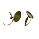 48pcs Mixed Color Oval Bezel French Lever Back Earring Hook Blank Settings