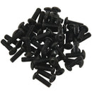 M2.5x8mm Hexagon head nut Screw cap Black 50 G2J8