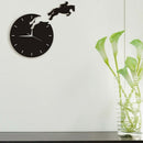 Art Decor Horseman Jumping Wall Watch Rider on Horseback Jumping Horse Cloc R9P4
