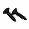 50x Guitar Bass Screws Parts for Scratchplates Pickguard, Black