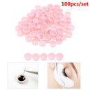 100Pcs Grafting Pink Glue Cup Eyelash Extension Gel Remover Tattoo Contain- OZ