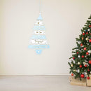 Wood Christmas Decor Tree Pattern Ornament Pendant Home Party Accessory (B) A