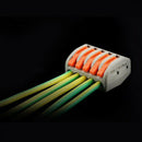 60 pcs 2/3/5 Way Rectangle 400V 32A Compact Splicing Connectors Lever Nuts IPU