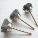 10pcs Brush Cup Tool 3mm Rotary Steel Drill Rust Weld Wire Wheel Shank