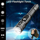 400000LM Led Strong Light Flashlight Mulfuntion XML-T6 Charging USB Torch L X3F1