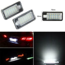 1 Pair LED Car License Plate Lights Lamps for Audi A3 A4 B6 B7 A6 A8 Q7 A5