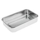 9'' Stainless Steel Instrument Tray & Lid Medical  Storage Box Case
