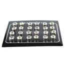 12 Pairs Magnetic Round Crystal Women Girl Clip On Magnet Ear Stud Earrings