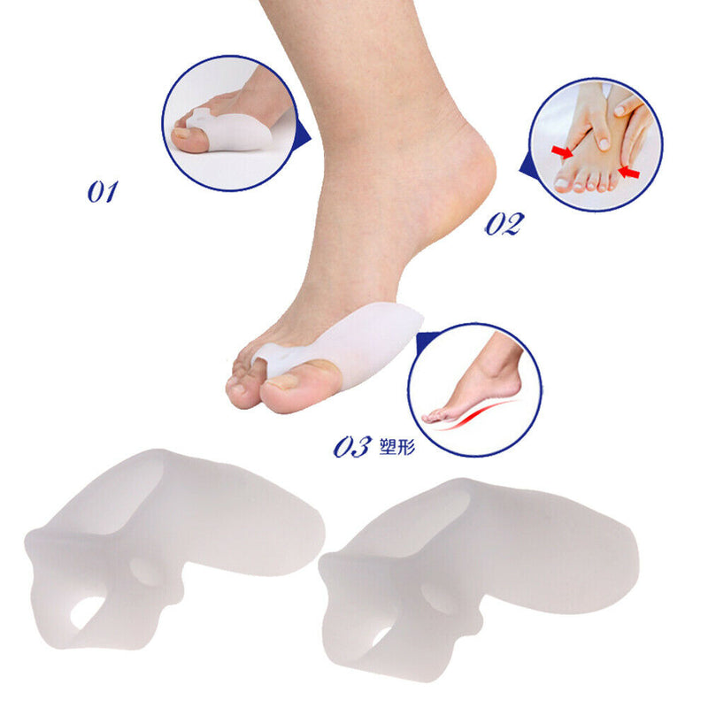 2pcs Silicone Splint Big Toe Separator Overlapping Spreader Protection