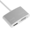 4Kx2K 1080P 2 in 1 Mini Displayport DP to HDMI VGA Adapter Converter Cable A