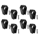 8 Pieces Bimini Top Fitting Harware Black Nylon Jaw Slide 1" for Marine Boat