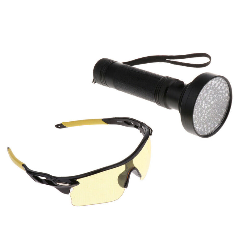 100LED UV BlackLight UV Flashlight for Pet Dog Cat Stains, Scorpions