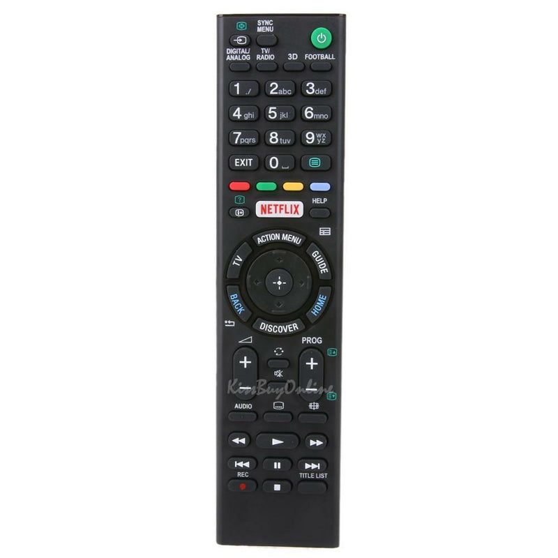 Replacement TV Remote Control for Sony RMT-TX100U KDL-55W800C KDL-75W850C Black
