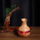 Ultrasonic Mini Wooden Aromatherapy Humidifier 7Color LED Light Diffuser/1
