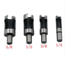 8pcs Carpentry Wood Plug Cutter Straight Tapered Claw Drill Bit Set 6/10/13/16mm