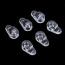 100X Plastic Glass Clips Mirror Screen Retainers Cabinet Furniture Fix Clip