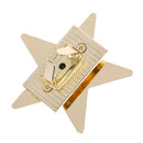 Women Star DIY Metal Clasp Turn Twist Lock For Shoulder Bag Handbag Purse