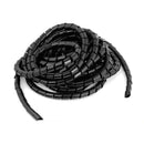 12mm Black spiral Wrapping Cable casing Cable Sleeves Winding pipe wrapping