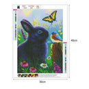5D DIY Full Drill Diamond Painting Rabbit Cross Stitch Embroidery Mosaic