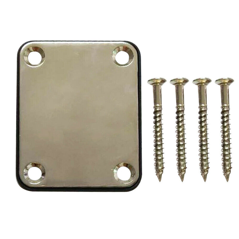 Guitar Neck Plate with Screws for Strat ST Electric Guitar Bass Accessories A