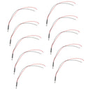 200Pcs Red Color Pre Wired Clear LEDs 5mm Diameter Car