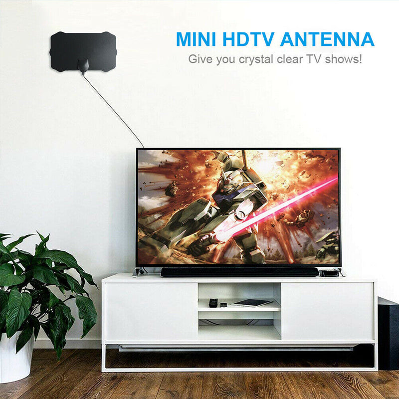 Amplifier 1080P Ultra Thin TV Antenna Home Free Channel Multi-directional HDTV