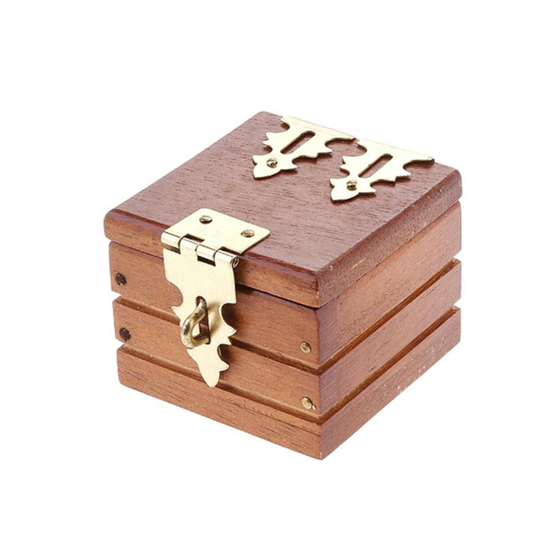 Magic trick prop coin ring box mini wooden case for magician accessory FT BX